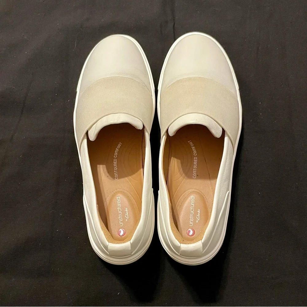 Clarks‎ Leather Slip On Loafers - Unstructured Maui Women’s Size 7.5 - Picture 3 of 5